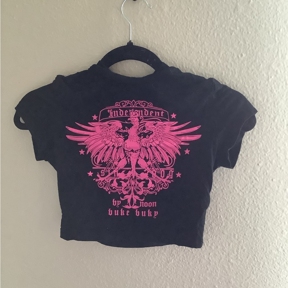 Hot pink crop top